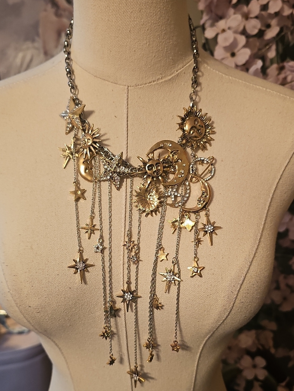 Anthropologie Stars And Planets Necklace